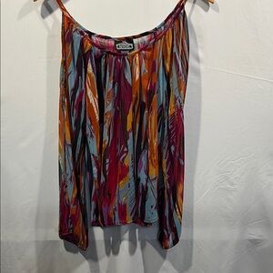 Angie Multicolor Abstract Blouse